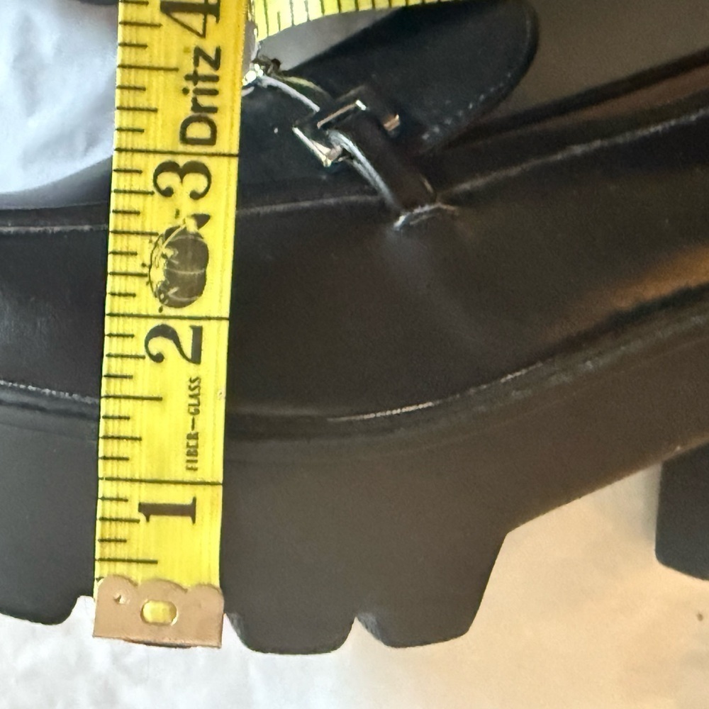 Journee Lug Sole Platform Loafers with Buckle Detail Size 11 - Picture 6 of 10